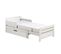 Lit Evolutif Blanc + Tiroir + Matelas Réglable 90x140/200cm - Themis