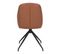 Lot De 2 Chaises Incurvées Pivotantes Simili Marron - Gaya