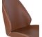 Lot De 2 Chaises Incurvées Pivotantes Simili Marron - Gaya