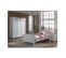 Lit 90x200cm + Chevet + Armoire 3 Portes - Milady