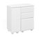 Bureau Extensible 1 Porte 3 Tiroirs Blanc - Smile