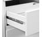 Bureau Extensible 1 Porte 3 Tiroirs Blanc - Smile