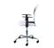 Fauteuil De Bureau Sur Roulettes Blanc Et Noir - Deana