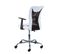 Fauteuil De Bureau Sur Roulettes Blanc Et Noir - Deana