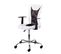 Fauteuil De Bureau Sur Roulettes Blanc Et Noir - Deana