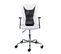 Fauteuil De Bureau Sur Roulettes Blanc Et Noir - Deana