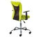 Fauteuil De Bureau Sur Roulettes Vert Et Noir - Deana