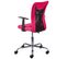 Fauteuil De Bureau Sur Roulettes Rose Et Noir - Deana