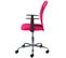 Fauteuil De Bureau Sur Roulettes Rose Et Noir - Deana