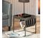 Table D'appoint Grise Avec Porte-brochure - Stacio