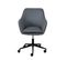 Fauteuil De Bureau Sur Roulettes Tissu Gris - Valka