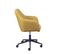 Fauteuil De Bureau Sur Roulettes Tissu Curry - Valka