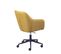 Fauteuil De Bureau Sur Roulettes Tissu Curry - Valka