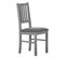 Lot De 6 Chaises Bois Massif Gris - Melina