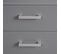 Buffet 2 Portes 4 Tiroirs Coloris Gris Graphite - Zeine