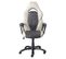 Fauteuil De Bureau Simili Gris Clair Et Anthracite - Sarane