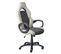 Fauteuil De Bureau Simili Gris Clair Et Anthracite - Sarane