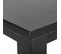 Table D'appoint Carrée Bois Massif Vernis Noir - Flix