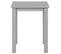 Table D'appoint Carrée Bois Massif Vernis Gris - Flix