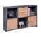 Meuble Multi-rangement Anthracite Et Effet Bois - Ophely