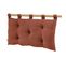 Coussin De Tête De Lit Avec Passants 50x80cm Gaze De Coton Terracotta - Ourea