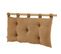 Coussin De Tête De Lit Avec Passants 50x80cm Gaze De Coton Camel - Ourea