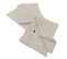 Lot De 3 Serviettes 40x40cm Gaze De Coton Pampa - Ourea