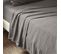 Drap Plat 270x300cm Gaze De Coton Granit - Ourea