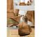 Serviette De Douche 70x130cm En Coton Bio Coloris Camel - Emma