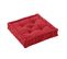 Coussin De Sol 50x50cm Coton Coloris Cerise - Sophie