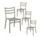 Lot De 4 Chaises En Polypropylène Gris Clair - Monny