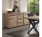 Buffet 2 Portes 3 Tiroirs 182cm Aspect Bois - Marco