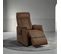 Fauteuil Relax Electrique Simili Cuir Brun - Kyle