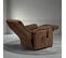 Fauteuil Relax Electrique Simili Cuir Brun - Kyle