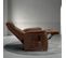 Fauteuil Relax Electrique Simili Cuir Brun - Kyle