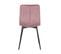 Lot De 4 Chaises Capitonnées Rose Pieds Bois - Carine