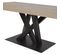 Table 170cm Aspect Bois Piètement Métal Croisé Noir - Canyon