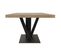 Table 170cm Aspect Bois Piètement Métal Croisé Noir - Canyon