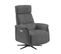 Fauteuil Relax Electrique Microfibre Gris - Nazare