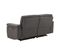 Canapé Relax Electrique 3 Places Tissu Gris Foncé Pieds Bois - Almeirim