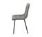 Lot De 4 Chaises Tissu Gris Pieds Métal Gris Anthracite - Ernest