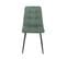 Lot De 4 Chaises Tissu Vert Pieds Métal Gris Anthracite - Ernest