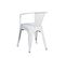 Lot De 4 Chaises Métalliques Blanches - Lucy