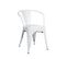 Lot De 4 Chaises Métalliques Blanches - Lucy