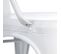 Lot De 4 Chaises Métalliques Blanches - Lucy