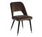 Lot De 2 Chaises Tissu Café Et Pieds Métal - Majik