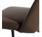 Lot De 2 Chaises Tissu Café Et Pieds Métal - Majik