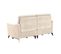 Canapé 3 Places Electrique Tissu Waterproof Beige - Burgos