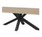 Table Rectangulaire 230cm Aspect Bois Piètement Etoile Métal Noir - Canyon