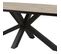 Table Ovale 230cm Aspect Bois Piètement Araignée Métal Noir - Canyon